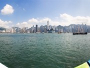 香港島側を Photomerge （パノラマ合成）