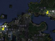 Google Earthで小屋場只只と山暖簾