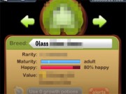 iPhoneアプリ: Pocket Frogs、当方では透明ガエルのglassはこの組み合わせで誕生