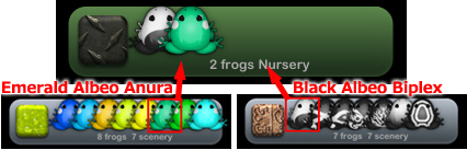 Marine Albeo AnuraとBlack Albeo BiplexをNurseryに移動