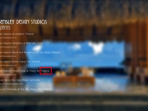 Bensley Design Studiosのオフィシャルサイトがリニューアルされていました
