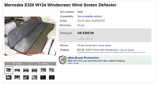 eBay: Wind Deflector eBay: Wind Deflector