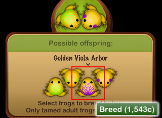 最終目的である Golden Viola Arbor を誕生させる