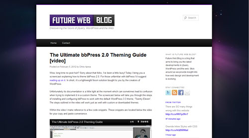The Ultimate bbPress 2.0 Theming Guide - Future Web Blog