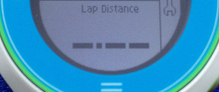 下段に「Lap Distance」を表示させるには