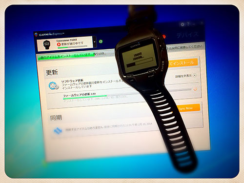 FR910XTのSW更新もGarmin Expressで問題なく行えました