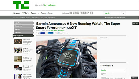 Garmin Announces A New Running Watch, The Super Smart Forerunner 920XT | TechCrunch