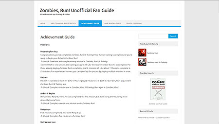 Achievement Guide | Zombies, Run! Unofficial Fan Guide
