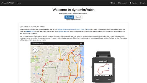 dwMap for Garmin GPS Watches | dynamicWatch  