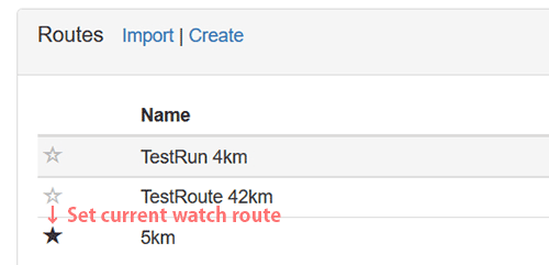 スマホを使って42kmから5kmに変更