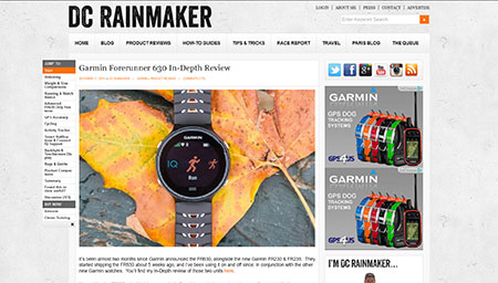 Garmin Forerunner 630 In-Depth Review | DC Rainmaker 