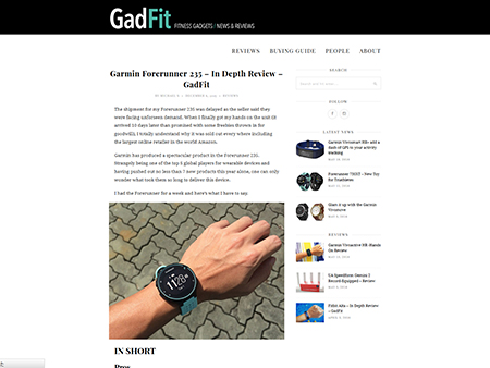 Garmin Forerunner 235 - In Depth Review - GadFit 