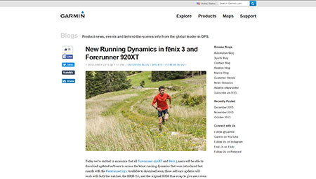 New Running Dynamics in f?nix 3 and Forerunner 920XT ≫ Garmin Blog 