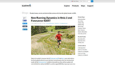New Running Dynamics in f?nix 3 and Forerunner 920XT ≫ Garmin Blog 