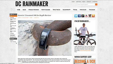 Garmin Vivosmart HR In-Depth Review | DC Rainmaker 