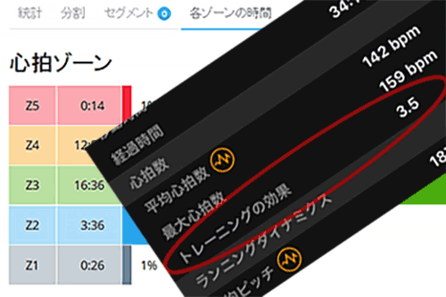 Training Effect と Time in Zone