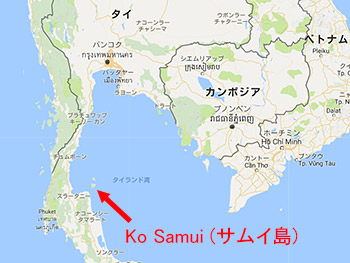 サムイ島はここにある