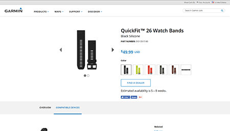 QuickFit 26 Watch Bands