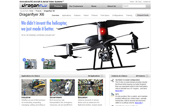 Draganflyer X6 オフィシャルサイト