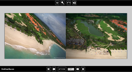 Picasa HTMLテンプレート:Flash Page Flip Gallery