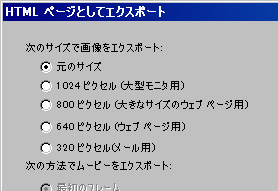 拡大写真のサイズ指定ウィンドウ