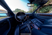 W124 Cabriolet 運転席のパノラマ