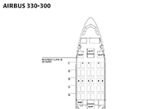 AIRBUS 330-300 座席表