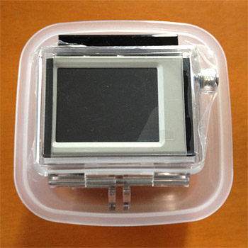 LCD BacPac もしくは バッテリーBacPac装着状態を想定して