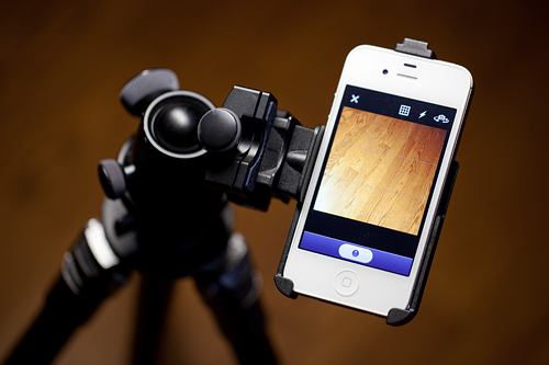 iPhone 4S + JOBY Ballhead X + Gitzo + Steadicam Smoothee mount for iPhone 4S