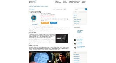 Shop: Garmin Forerunner 610 Special Edition