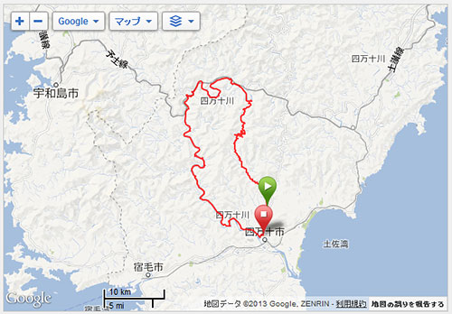 走った軌跡を見ると「ふ～ん」って感じだけど、正直しんどいですね(苦笑)