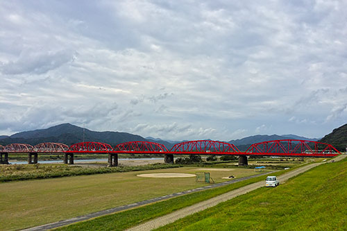 四万十川橋 (赤鉄橋)