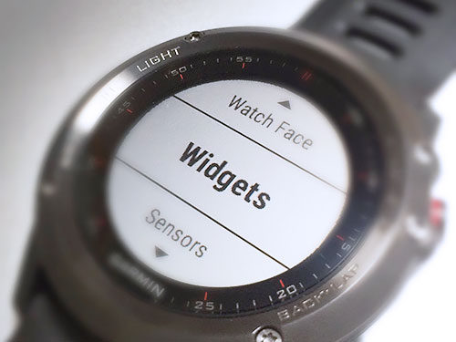 Garmin Fenix 3のWidgets