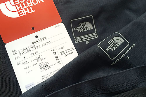 THE NORTH FACE Flyweight Racing Very Short サイズM買ったあとサイズSも買ったのでサイズ情報