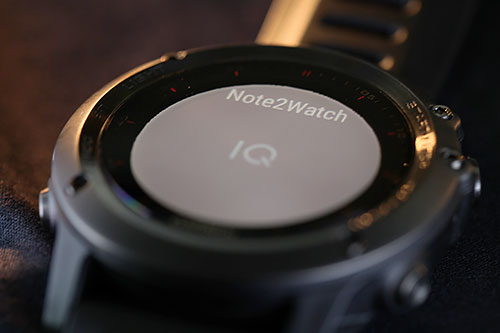 Garmin Fenix 3 浅いレビュー(19) connect IQから： メモが保存できるWidget 『Note2Watch』