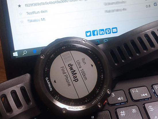 Garmin Fenix 3 浅いレビュー(28) CIQアプリ『dwMap』 ホントに簡単、一例としてルートラボのGPXファイル転送手順