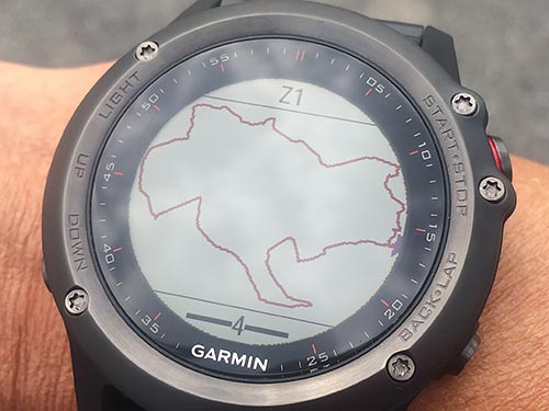 Garmin Fenix 3 浅いレビュー(29) CIQアプリ『dwMap』 現時点で、超長距離ではマップのZoomが足らんです