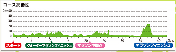 コース高低図