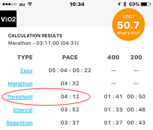 VDOT Calculator