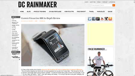 Garmin Vivoactive HR In-Depth Review | DC Rainmaker 