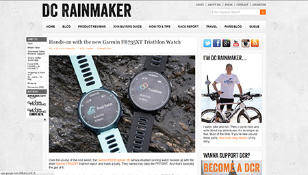Hands-on with the new Garmin FR735XT Triathlon Watch | DC Rainmaker 