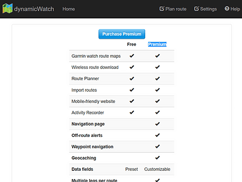 Connect IQアプリ『dwMap』のPremium(有料版)が公開されました