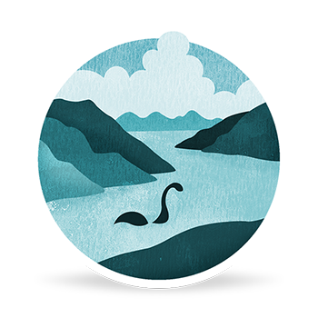 Loch Ness - 100km 2016/9/10 Loch Ness is a freshwater lake in the Scottish Highlands and is know for its "Nessie" monster. Originating in the seventh century, this legend became popular in 1933 through the famous photo made by Hugh Gray.