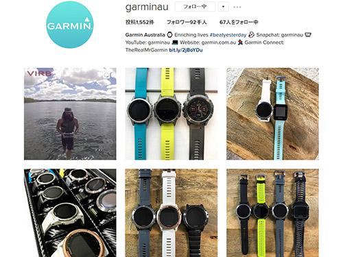 Fenix 5SとFR23xのサイズ比較(Garmin AustraliaのInstagramより)