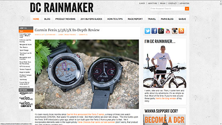 海のむこうからGarmin Fenix 5 シリーズのIn-Depth Reviewも来ましたよ、日本での発売日決定に合いましたね