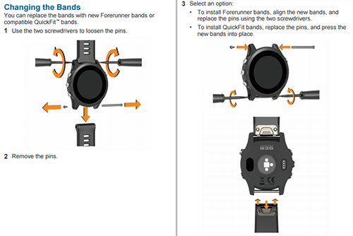 QuickFit watch bandsに交換する手順