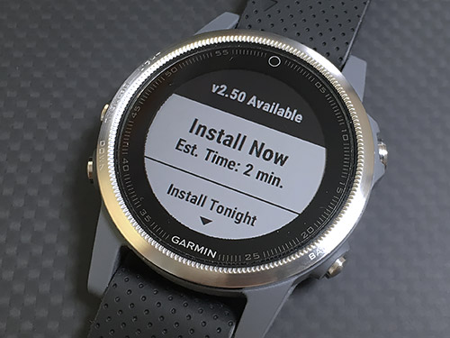 Garmin fenix 5S 浅いレビュー(10) SW2.5になりましたけど、何が？どこが？アップデートされたんだ？