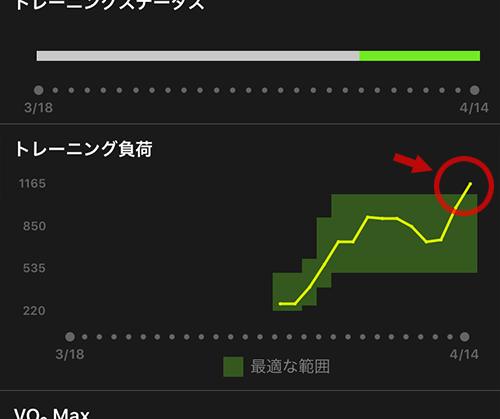 Garmin fenix 5S 浅いレビュー(11) Training Status