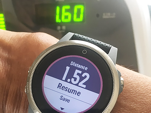 Garmin fenix 5S 浅いレビュー(28) さっそく新機能Treadmill Calibrationを使ってみました