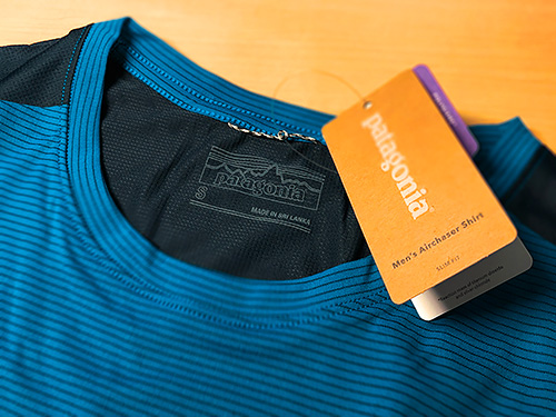 patagonia Airchaser Shirtのサイズはカスタマーサポートの方が言ったとおりサイズSでちょうどよかった